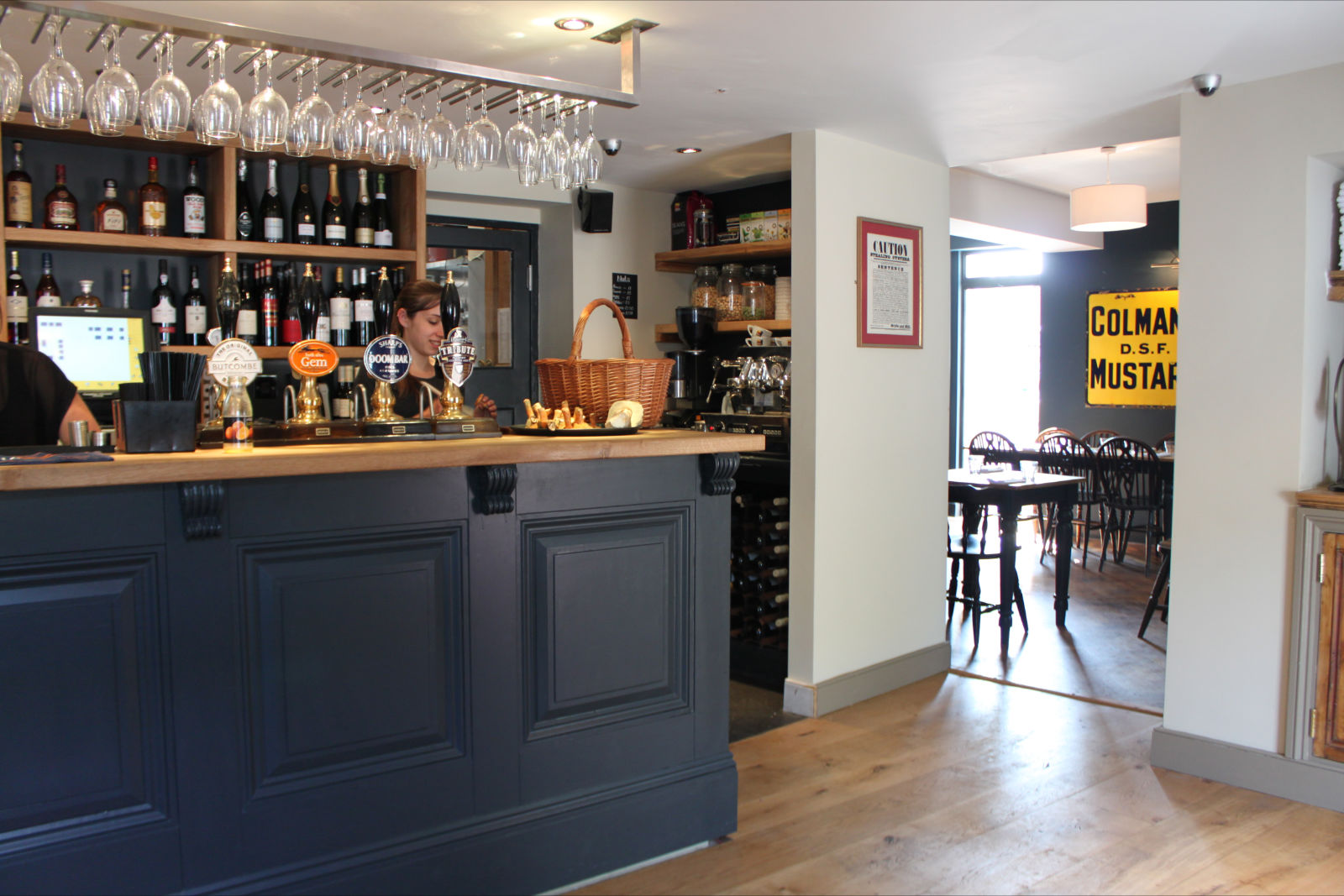 The bar at The Pump House